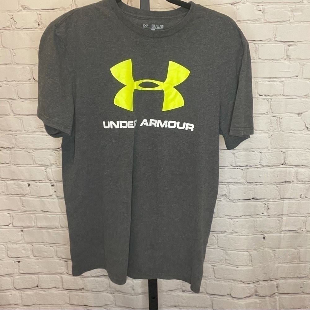 Under Armour Heat Gear Grey Logo T-Shirt